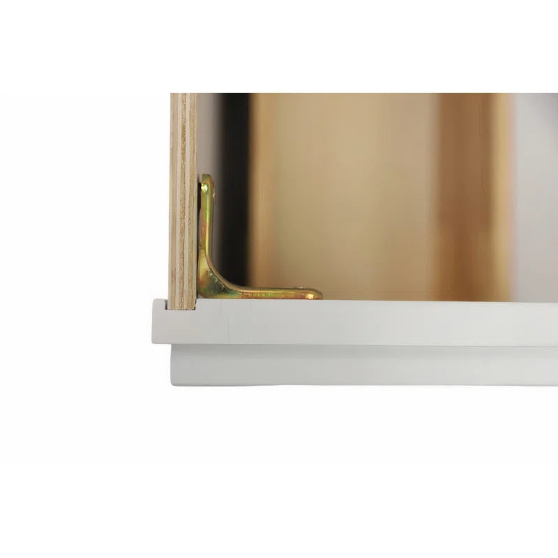 12" White Shaker Solid Wood Dovetailed Joint 3 Drawers Base Bathroom Vanity