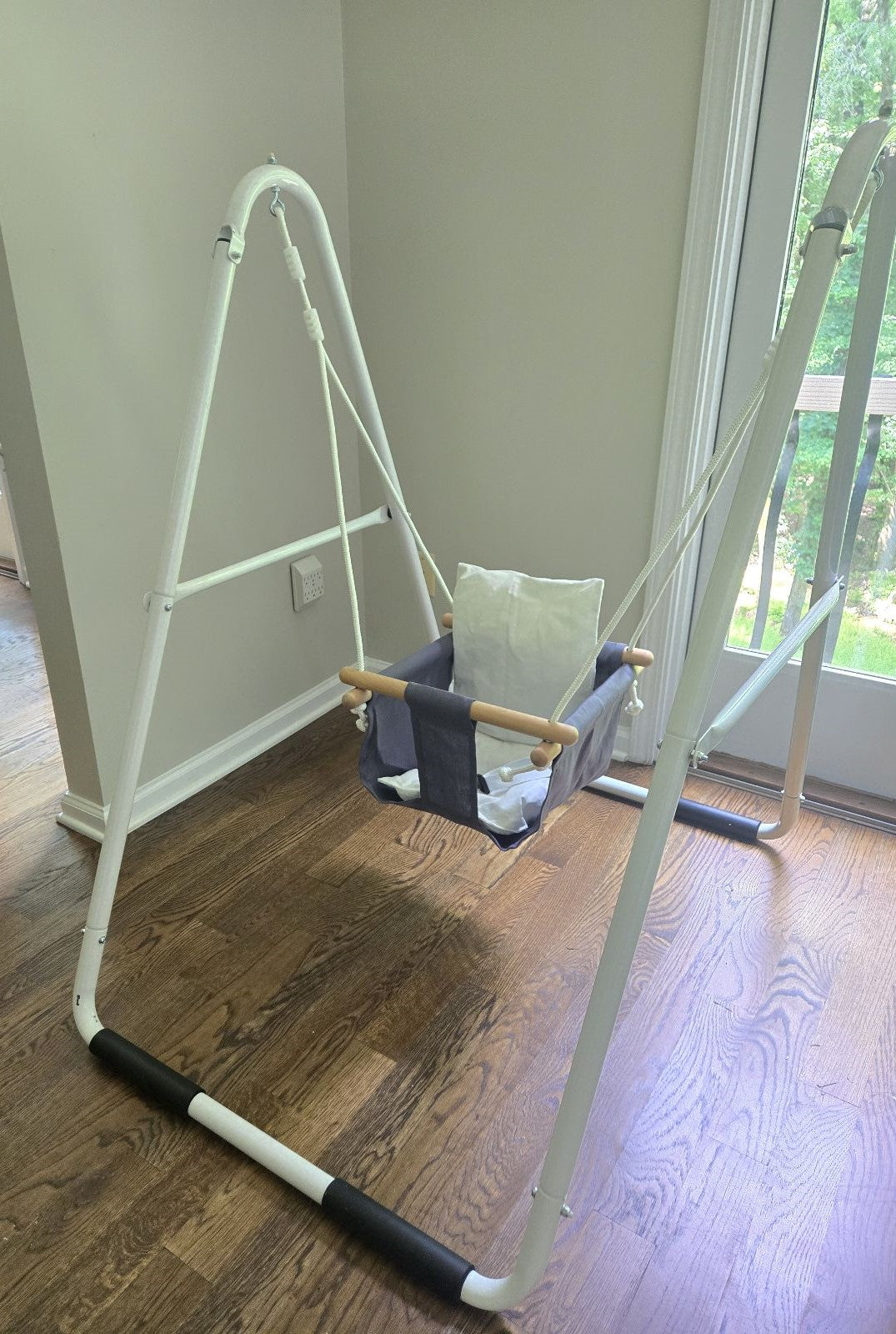 Foldable Toddler Swing Baby Swing Set for Indoor Outdoor