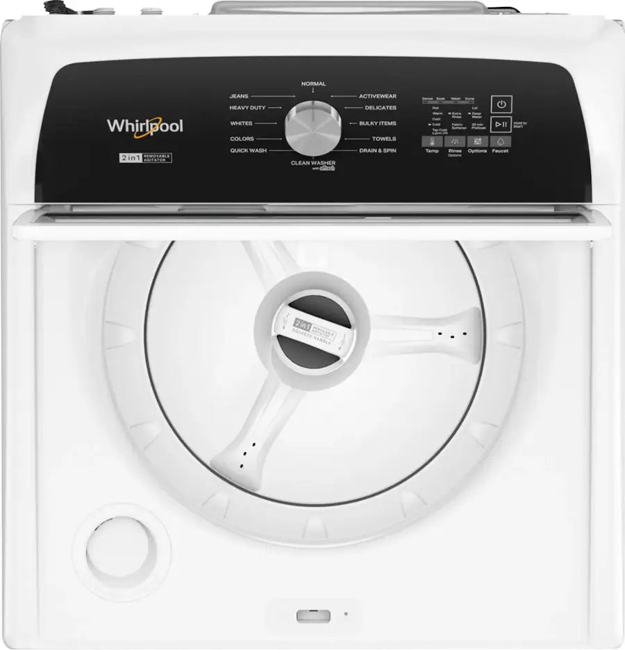 Whirlpool - 4.7 Cu. Ft. Top Load Washer with 2 in 1 Removable Agitator - White