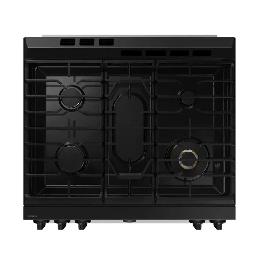 Samsung Bespoke Smart Slide-In Gas Range 6.0 cu. ft. with Flex Duo™ & Illuminated Precision Knobs in Stainless Steel