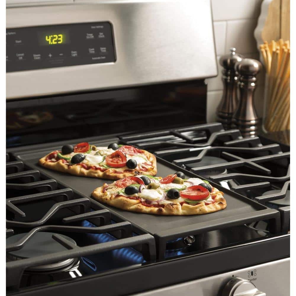 GE - 30 in. 5.0 cu. ft. Freestanding Gas Range in Stainless Steel with Griddle