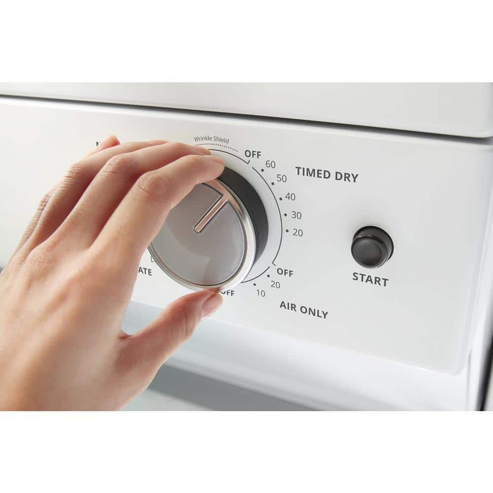 Whirlpool - 1.6 cu. ft. White All-in-One Vented Electric Washer Dryer Combo with 6-Wash Cycles and Wrinkle Shield