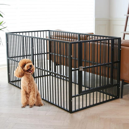 Dog Playpen 31.5" Height Puppy Pen,Heavy Duty 31"- 63" Inch Extendable