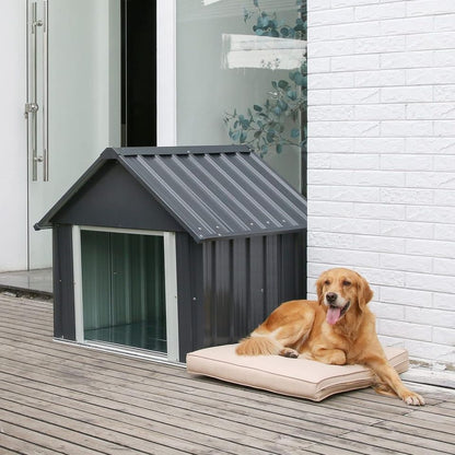 34"X38"X35" Doghouse for Medium Large Dogs, Weatherproof Puppy Shelter Sturdy and Long-Lasting