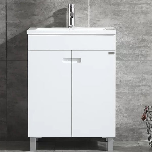 24 in Single Sink Bathroom Vanity in Black or White with Top