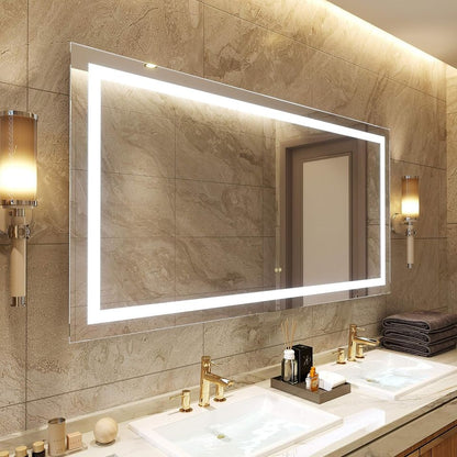 [New In Box] 72"x36" LED Wall Mirror, 3 Colors Vanity Light Mirror, Front light & Anti Fog