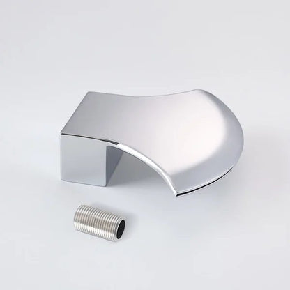 Polished Chrome Wall Mount Bathroom Waterfall Spout Stainless Steel