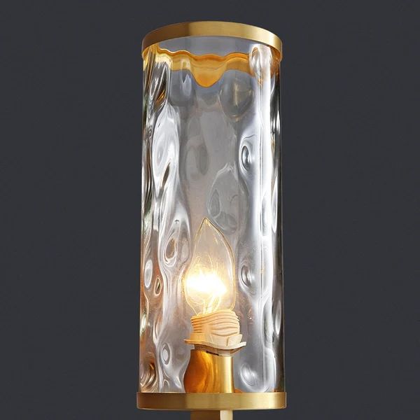 Modern Gold Brass 1-Light Indoor Lighting Wall Sconce