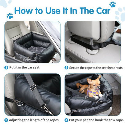 Dog Car Booster Seat Pet Booster Carrier Stable Pet Booster Portable Bag