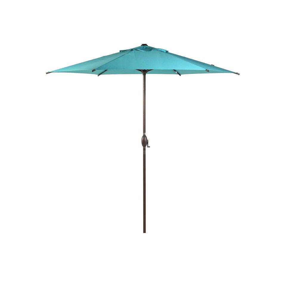 New In Box Teal 108" 9ft Patio Outdoor Market Umbrella