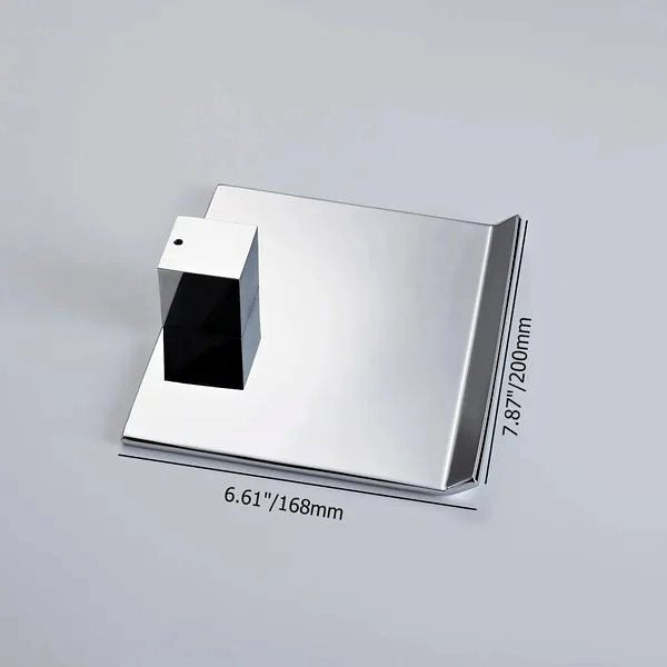 Moda Modern Wall Mount Chrome Waterfall Bathroom Spout Stainless Steel