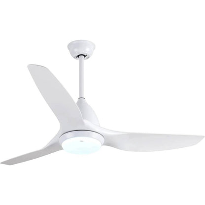 52-in 3 Blades 6 Speeds Noiseless Reversible DC Motor Ceiling Fan w/ 3-Color LED Lights and Remote