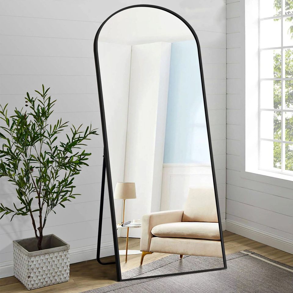 [New in Box] 71" x 32" Full-length Mirror Arch Decorative Mirror,Gold/Black/Silver