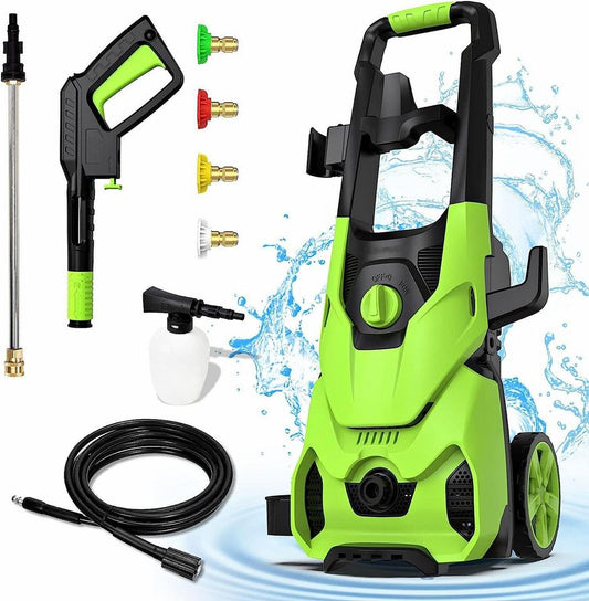 [New in box] Powerful Electric Pressure Washer, 3000PSI Max 2.6 GPM, 4 Quick Connect Nozzles