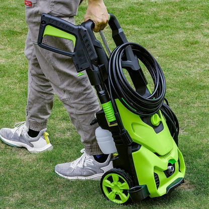 Powerful Electric Pressure Washer, 3000PSI Max 2.6 GPM, 4 Quick Connect Nozzles