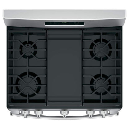 GE - 30 in. 5.0 cu. ft. Freestanding Gas Range in Stainless Steel with Griddle